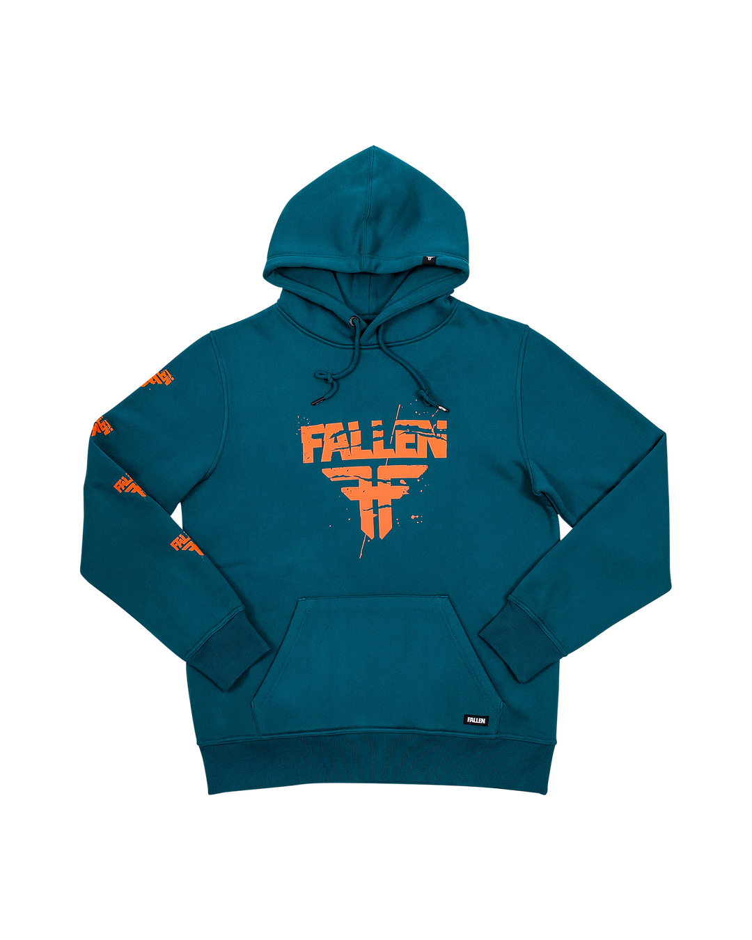 CRACKED HOODIE - BLUE CORAL / ORANGE