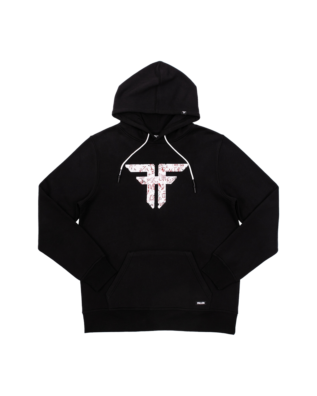 TRADEMARK HOODIE - BLACK / WHITE GRAFITTI