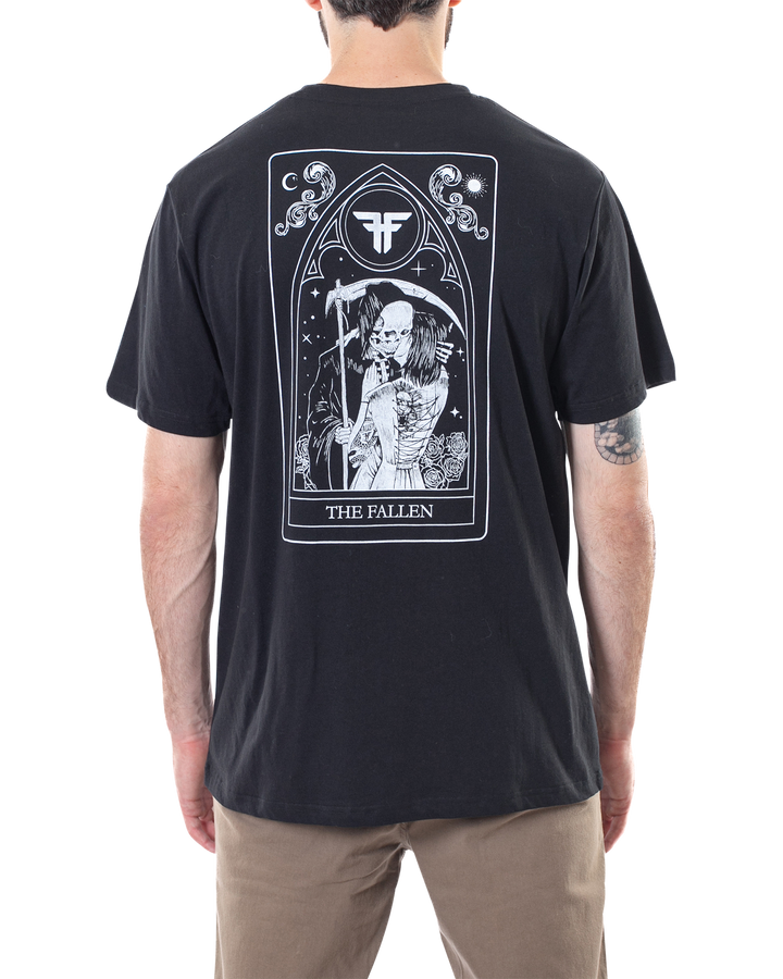 DEATH'S EMBRACE TEE - BLACK / WHITE