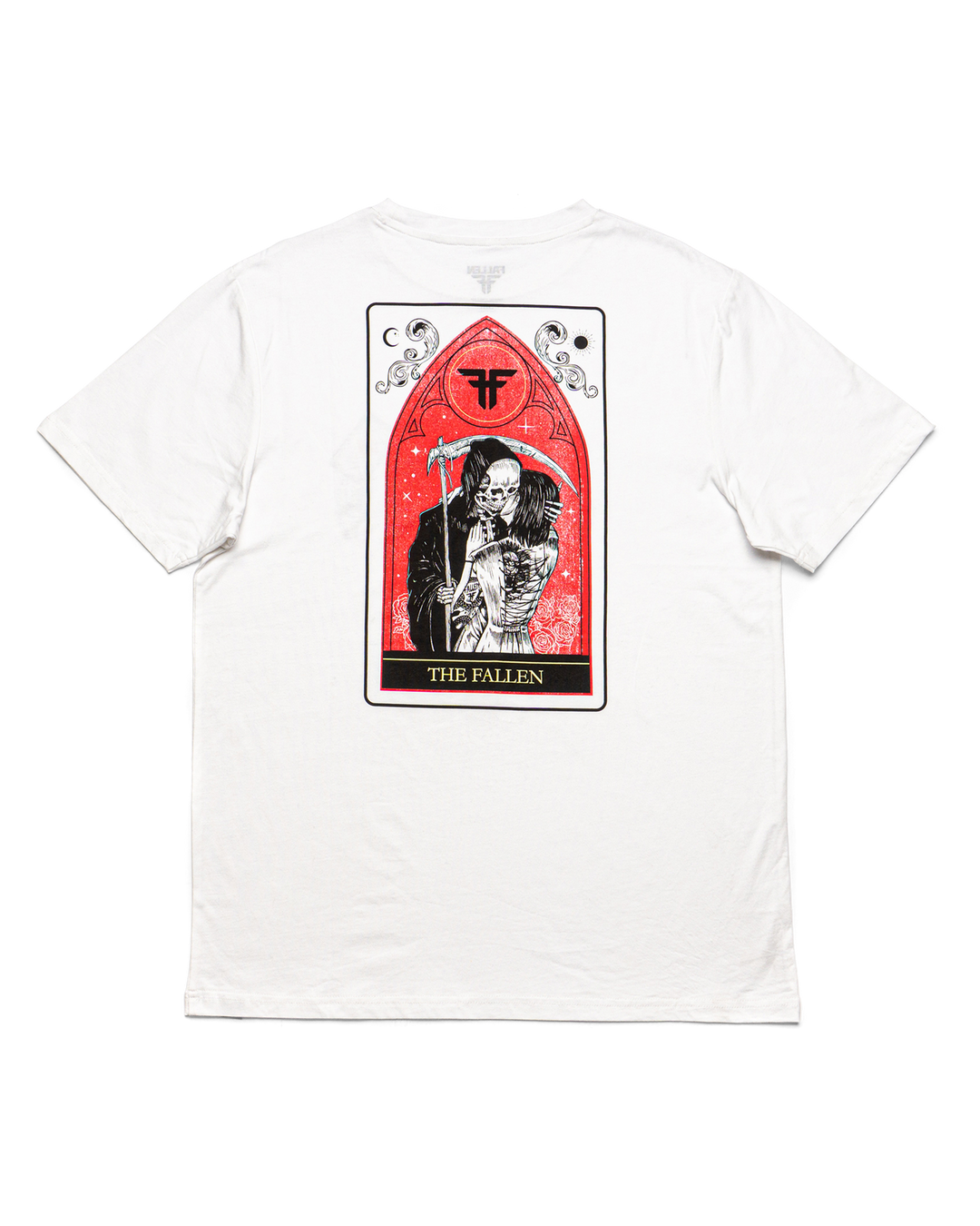 DEATH'S EMBRACE TEE - WHITE / RED