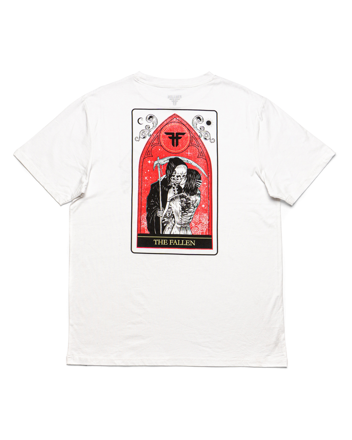 DEATH'S EMBRACE TEE - WHITE / RED