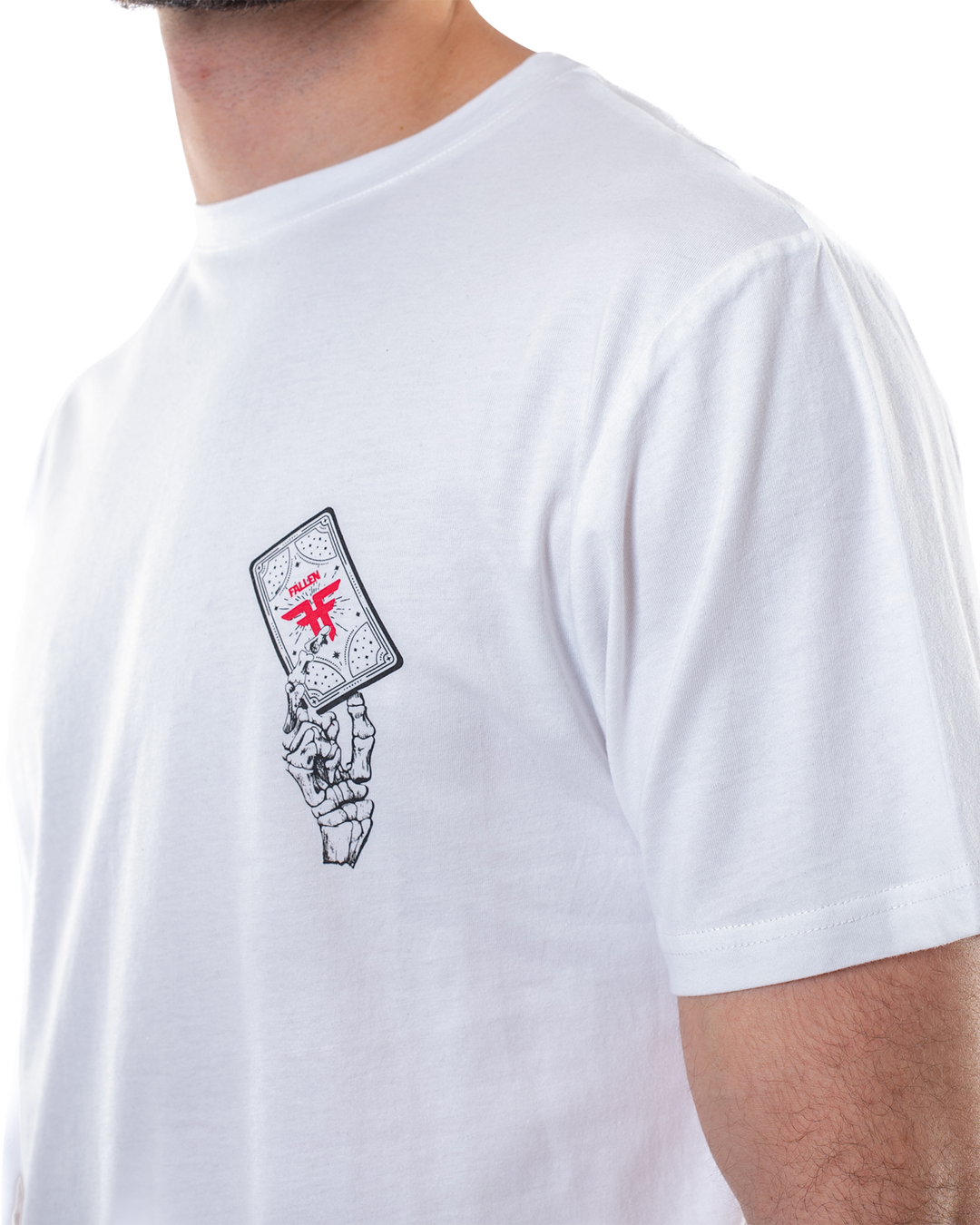 DEATH'S EMBRACE TEE - WHITE / RED