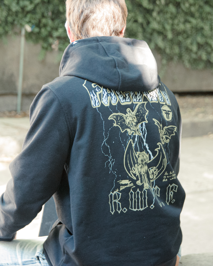 GARGOYLE HOODIE - BLACK / WHITE