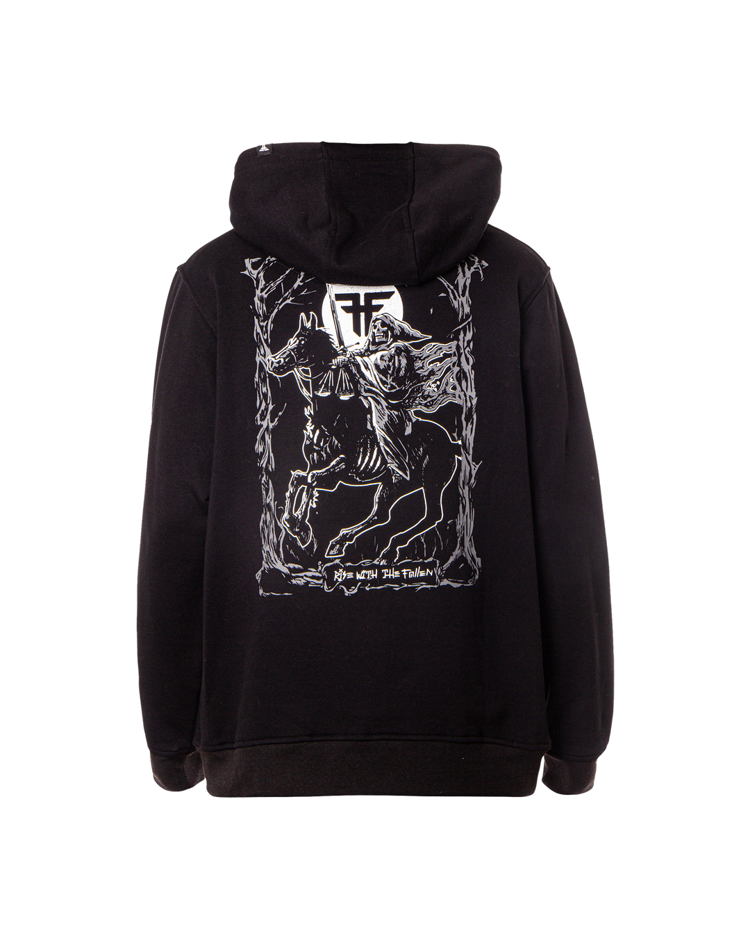 DARK HORSE TAROT HOODIE - BLACK / WHITE