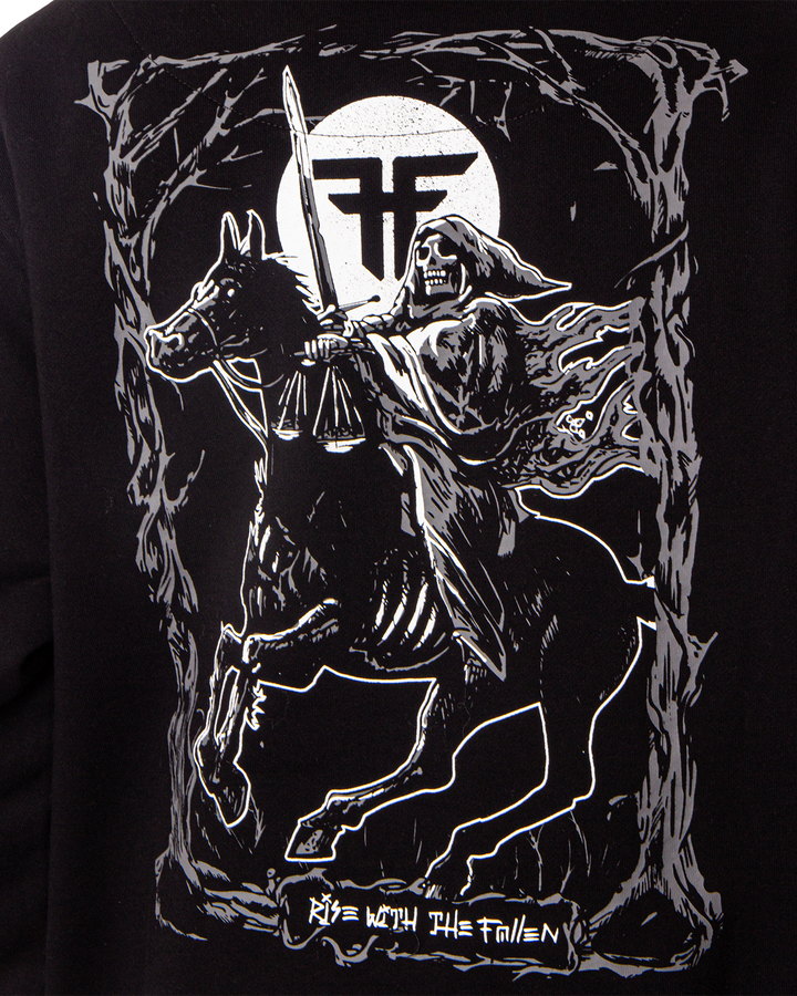 DARK HORSE TAROT HOODIE - BLACK / WHITE