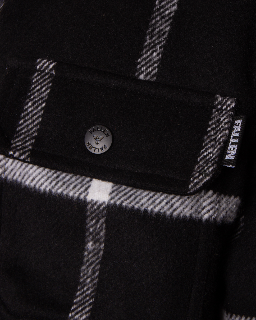 LAMB  JACKET - BLACK / WHITE