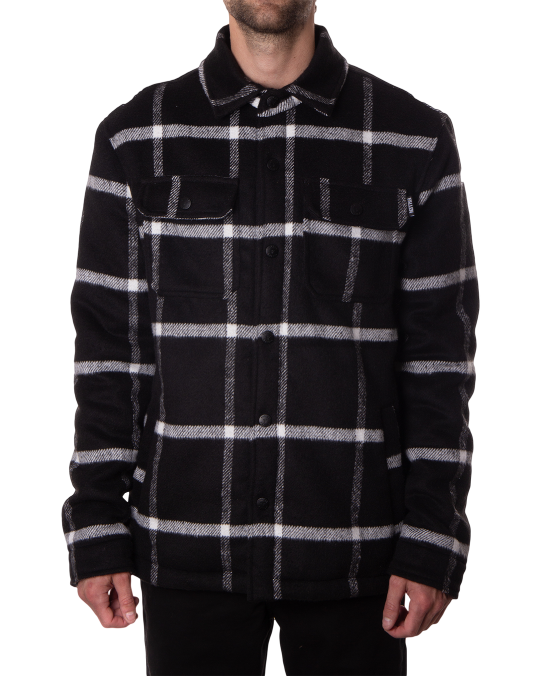 LAMB  JACKET - BLACK / WHITE