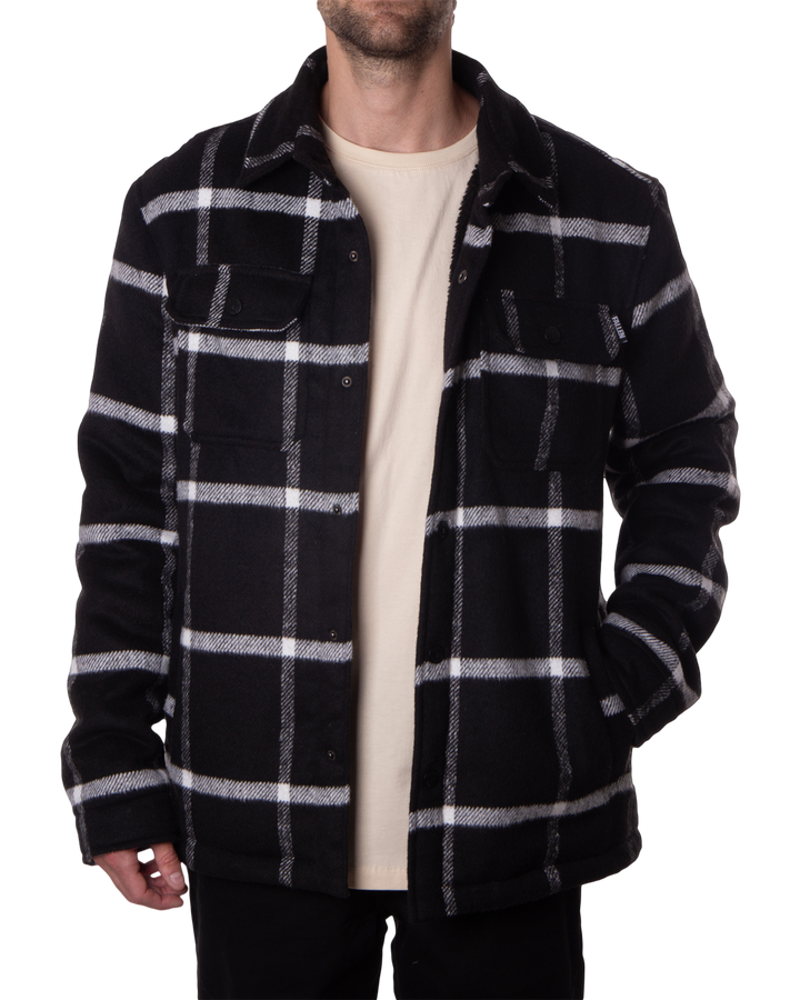 LAMB  JACKET - BLACK / WHITE