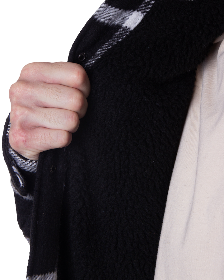 LAMB  JACKET - BLACK / WHITE