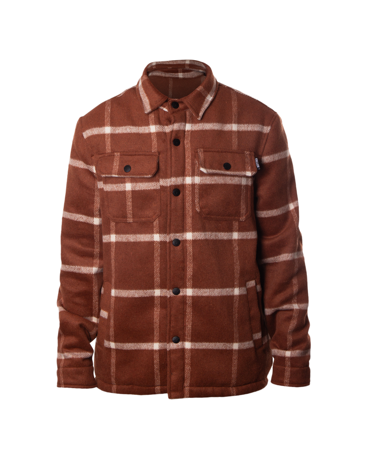 LAMB  JACKET - BROWN / WHITE