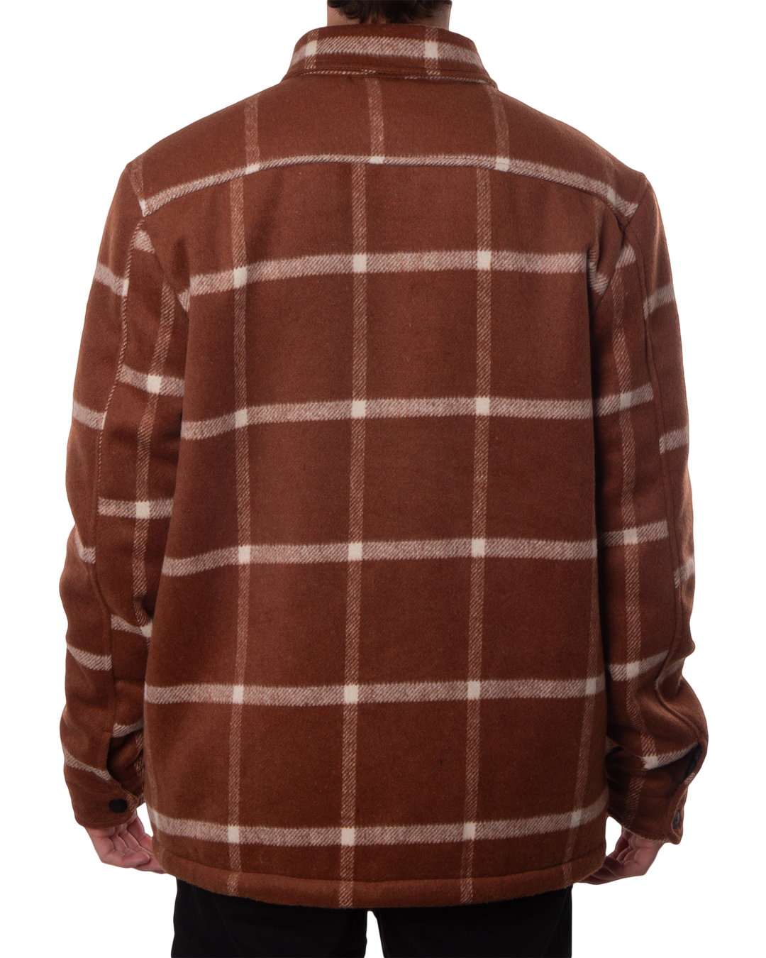 LAMB  JACKET - BROWN / WHITE