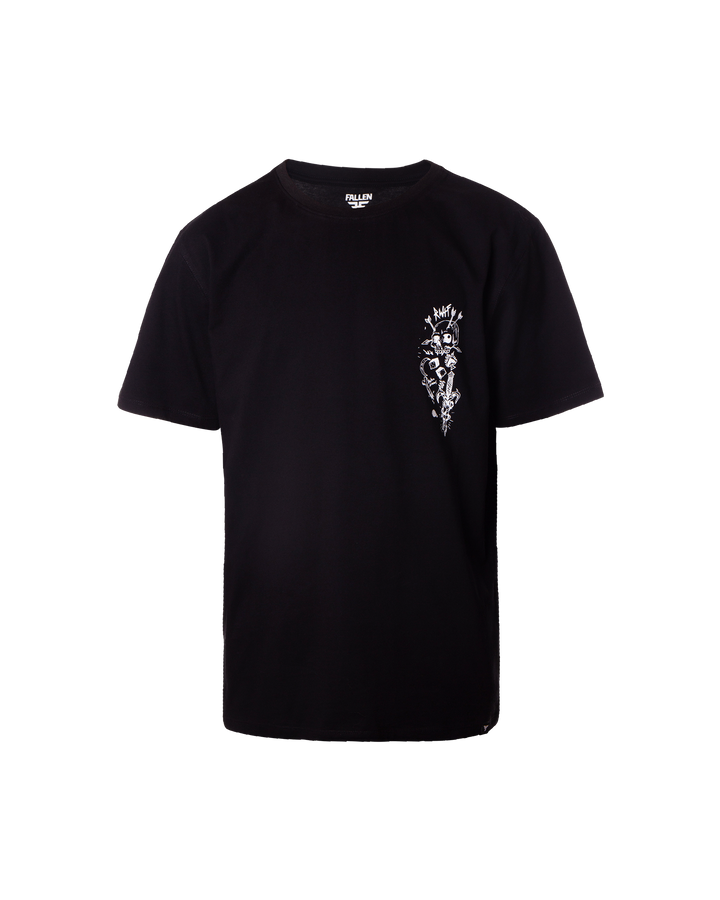 FLASH ART TEE - BLACK / WHITE