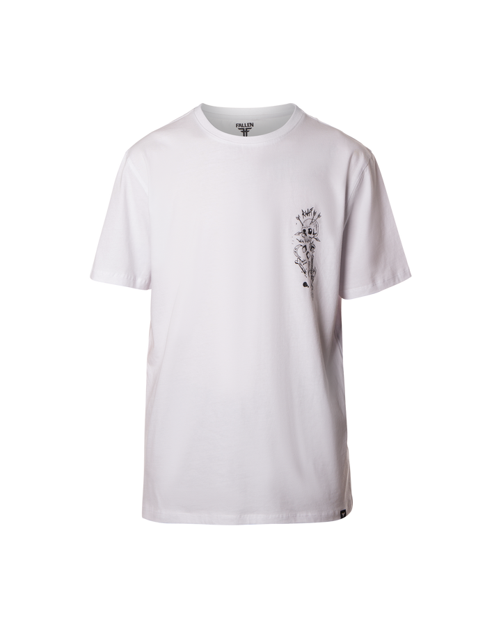 FLASH ART TEE - WHITE / BLACK