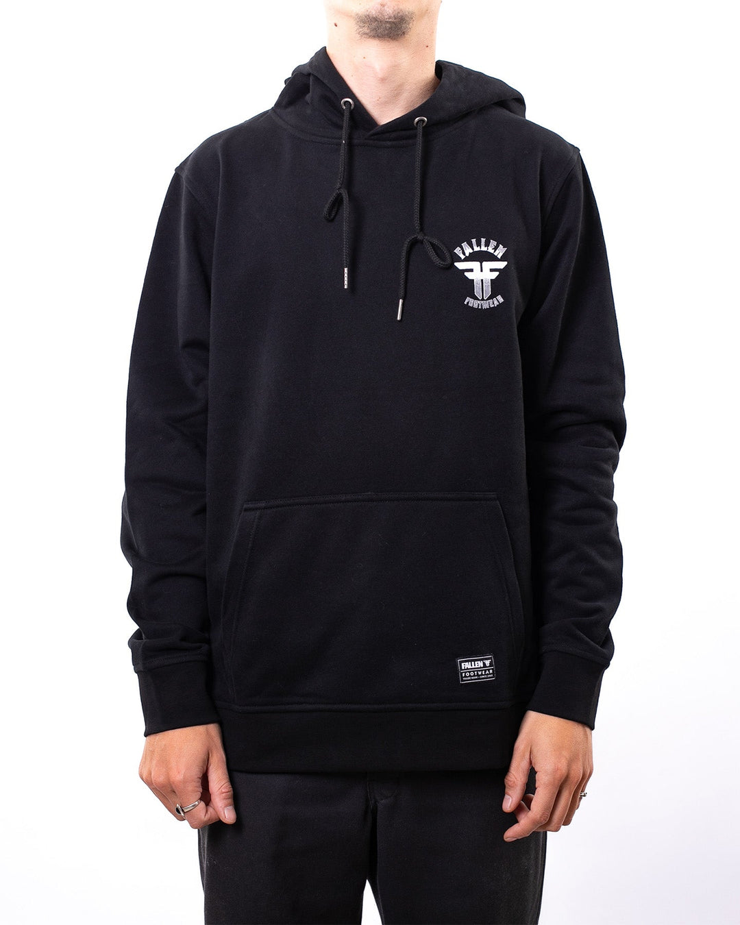 PEACE & WAR HOODIE - BLACK