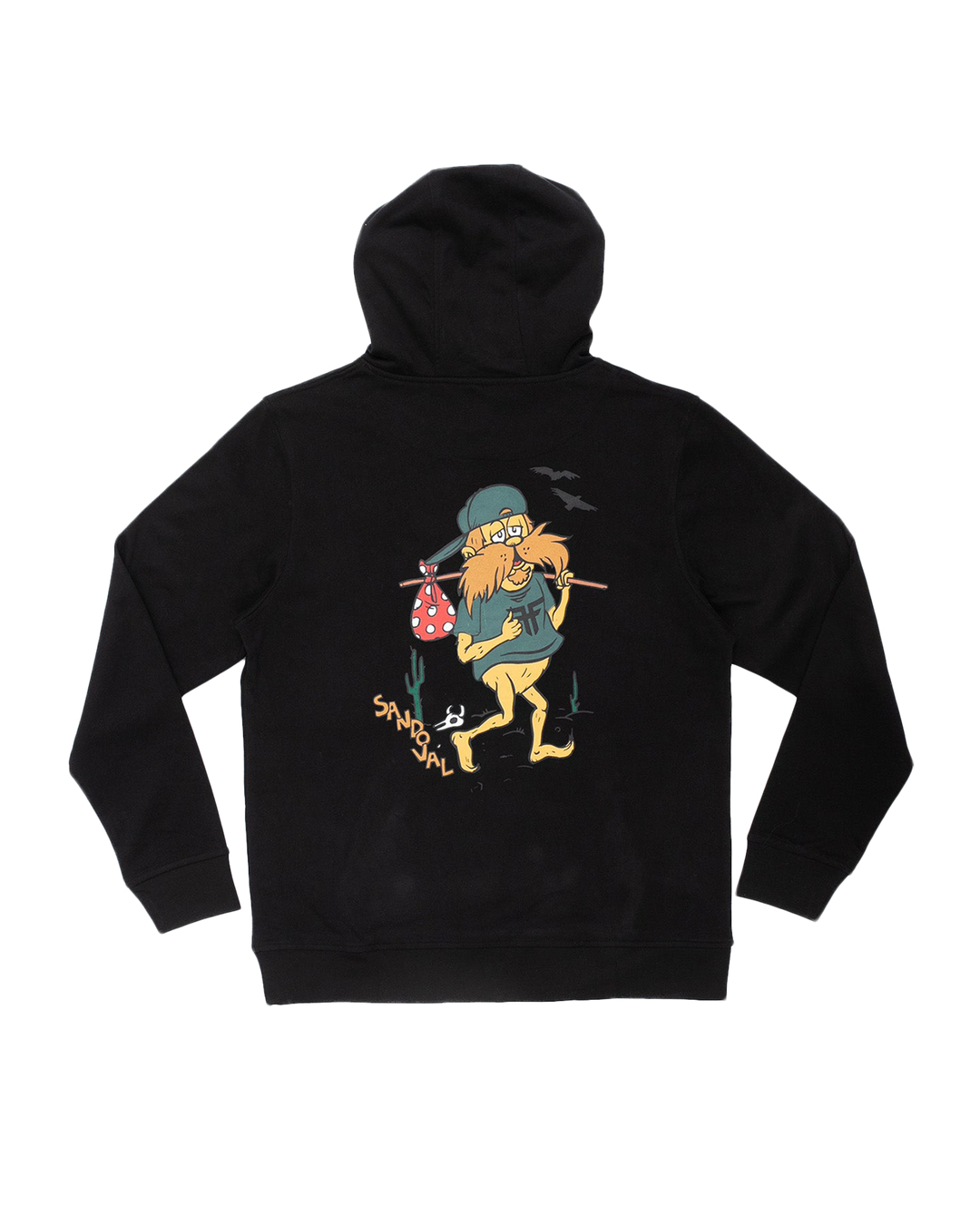 THE WANDERER HOODIE - BLACK / YELLOW (TOMMY SANDOVAL)