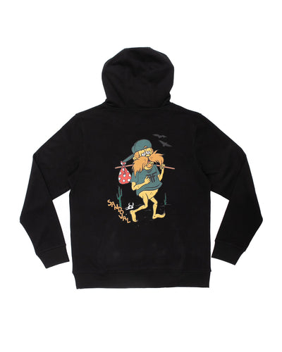THE WANDERER HOODIE - BLACK / YELLOW (TOMMY SANDOVAL)