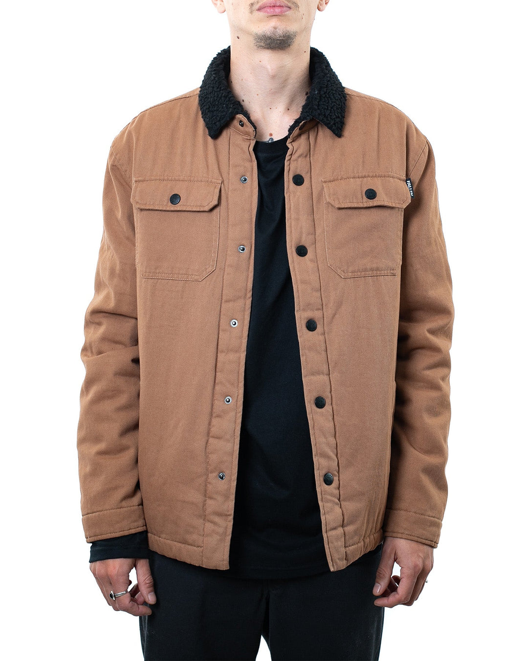 LAMB JACKET - BROWN / BLACK