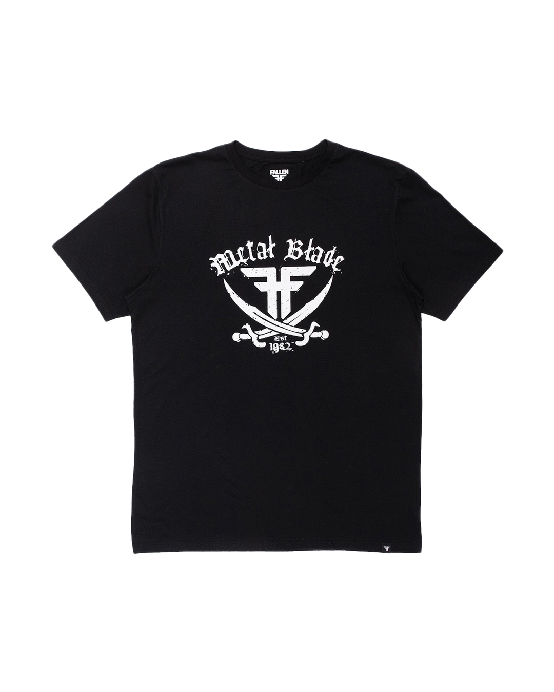 METAL BLADE PIRATE TEE - BLACK / WHITE