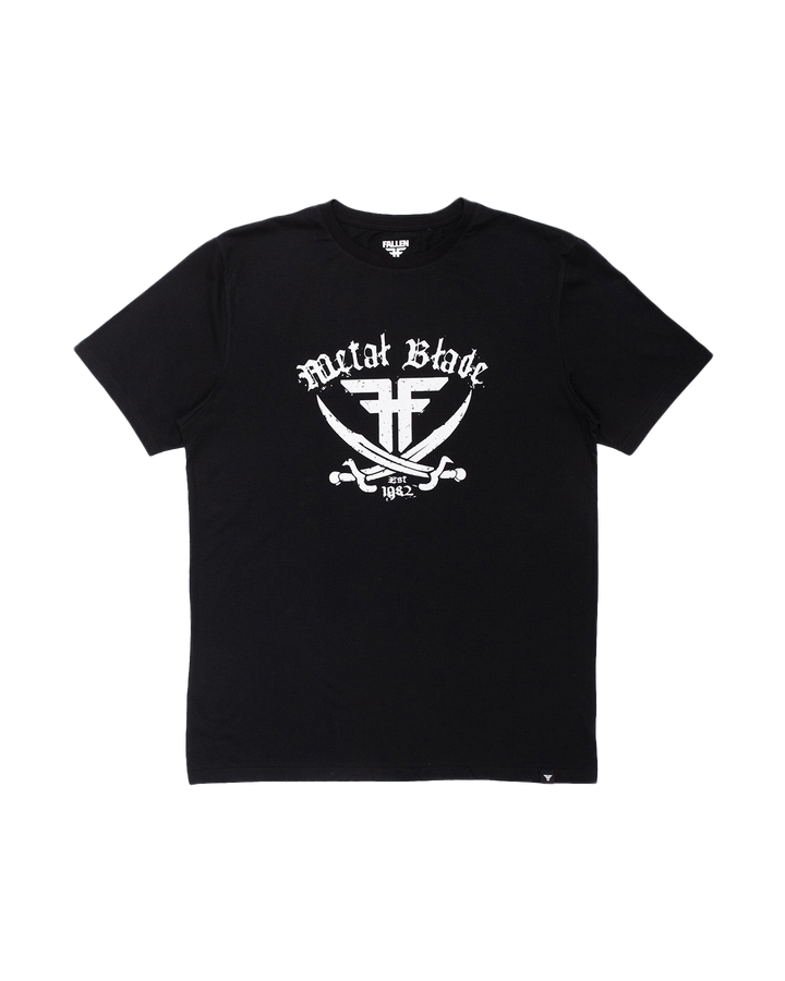 METAL BLADE PIRATE TEE - BLACK / WHITE