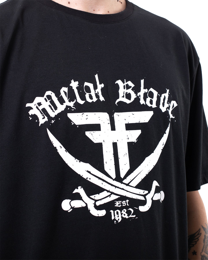 METAL BLADE PIRATE TEE - BLACK / WHITE