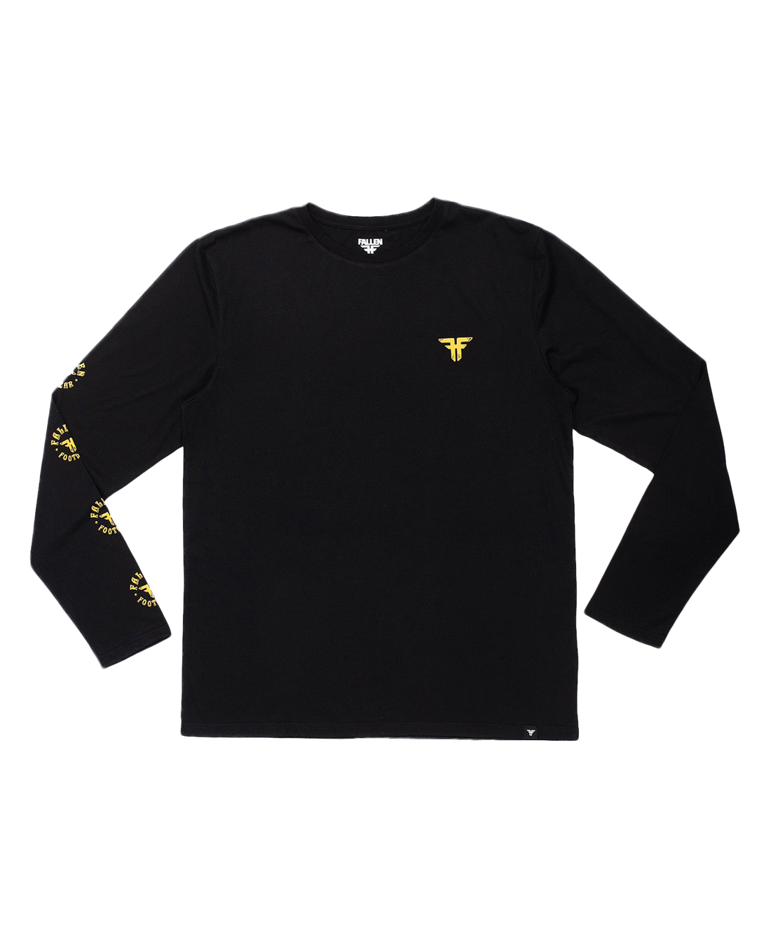 CIRCLE LOGO L/S TEE - BLACK / YELLOW