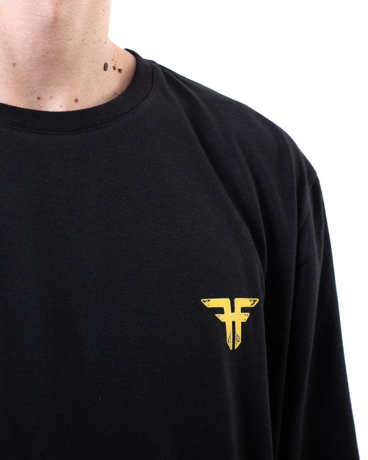 CIRCLE LOGO L/S TEE - BLACK / YELLOW