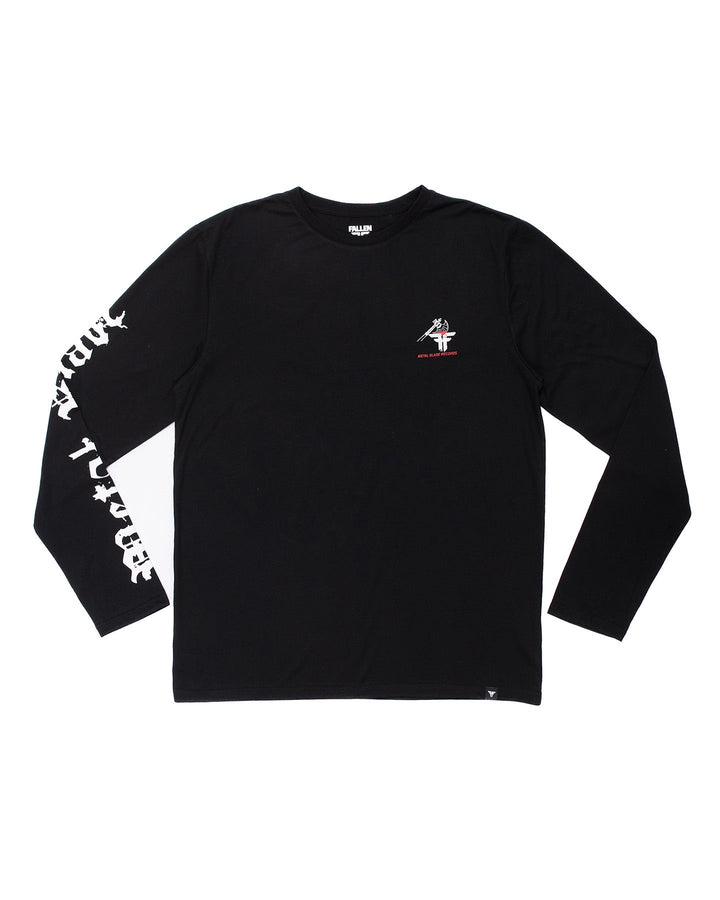 METAL BLADE AXE L/S TEE - BLACK / WHITE