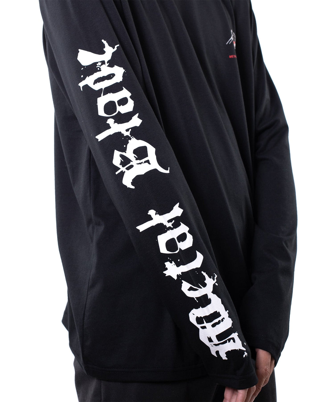METAL BLADE AXE L/S TEE - BLACK / WHITE