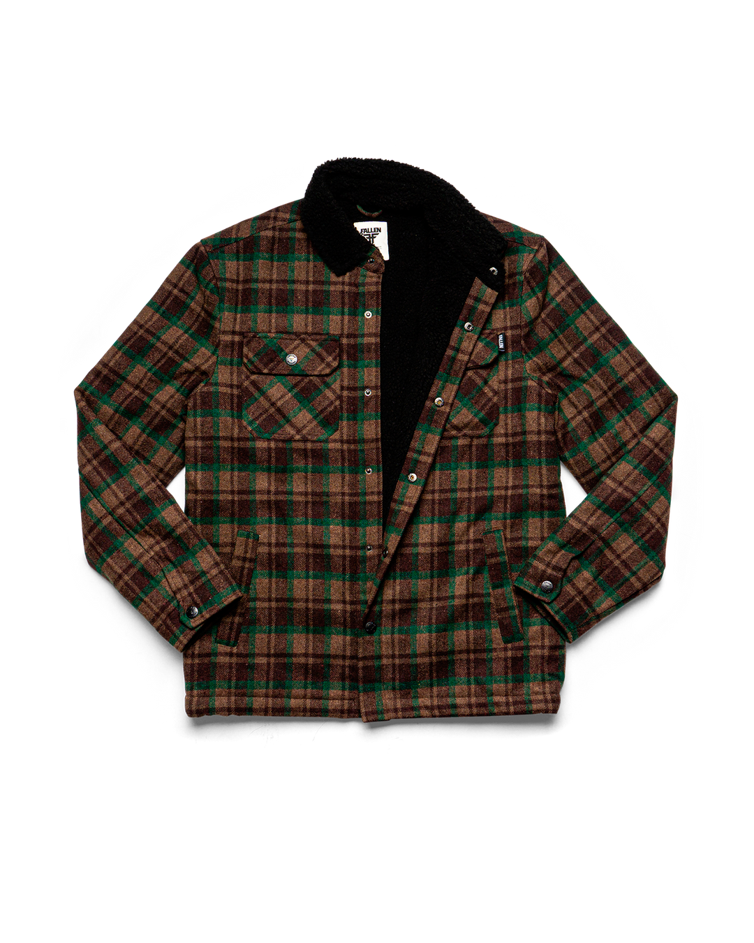 LAMB JACKET - BROWN / GREEN