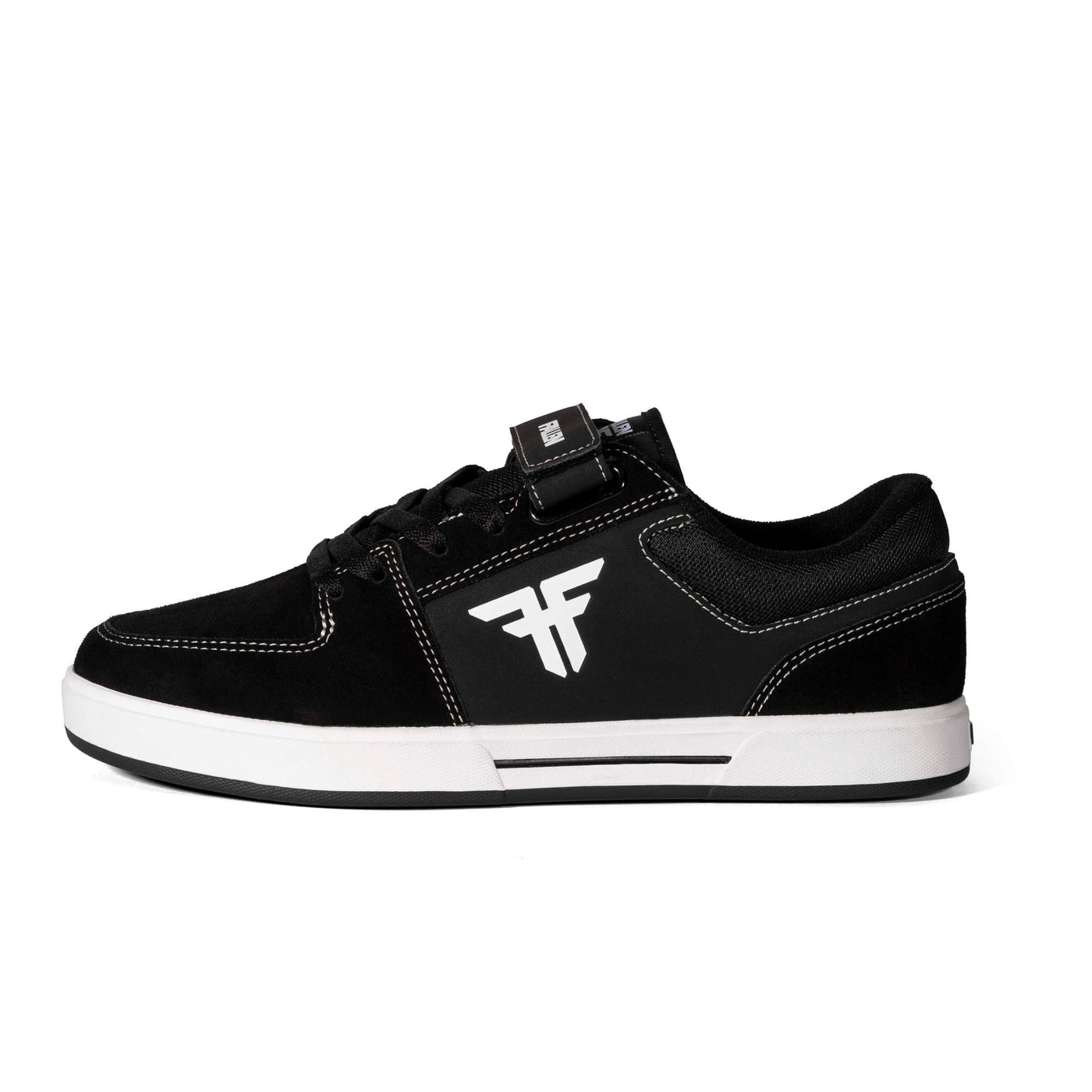 Fallen Footwear Patriot Strap skate shoes in Black / White side image