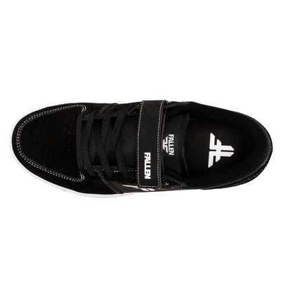 Fallen Footwear Patriot Strap skate shoes in Black / White top image
