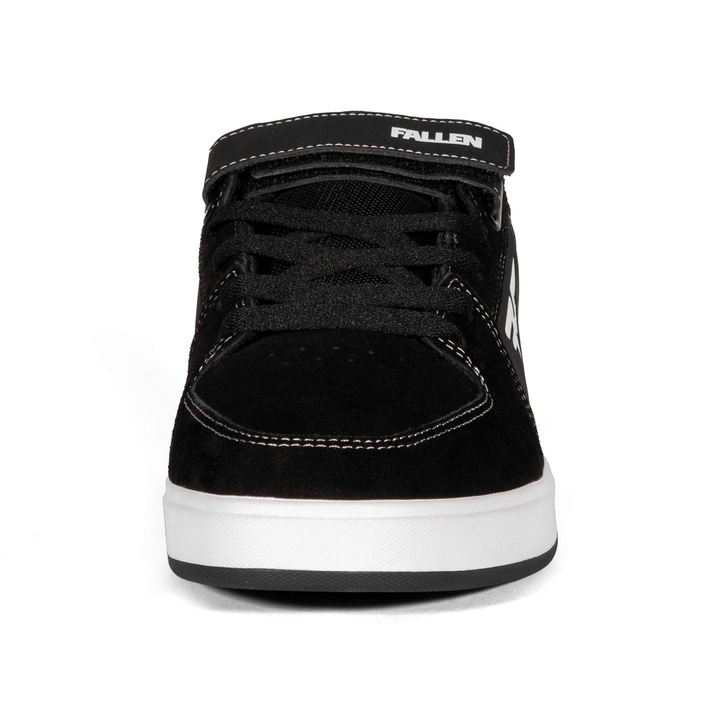 Fallen Footwear Patriot Strap skate shoes in Black / White front image