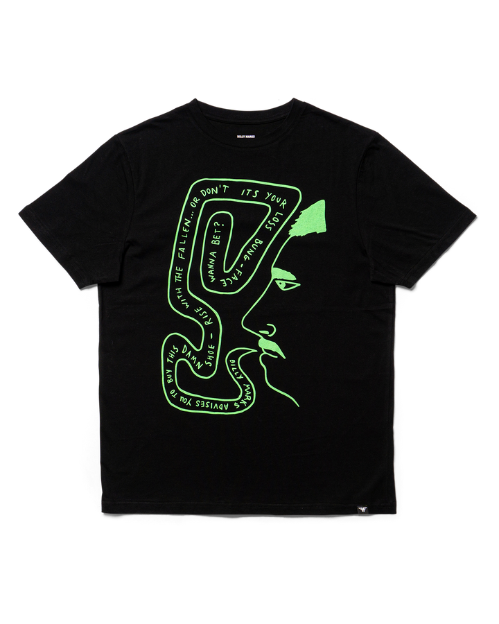 PAWN TEE - BLACK / LIME - BILLY MARKS