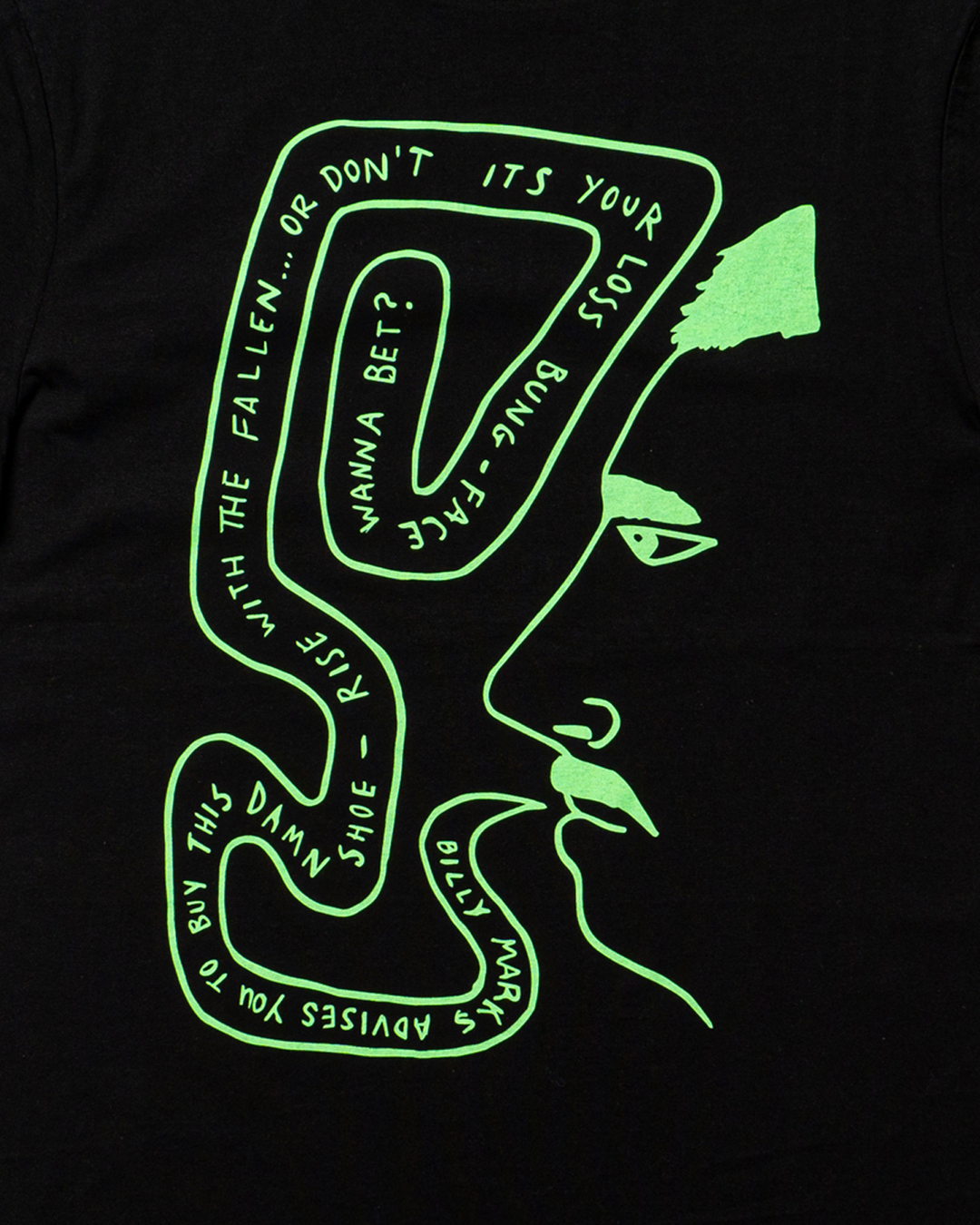 PAWN TEE - BLACK / LIME - BILLY MARKS