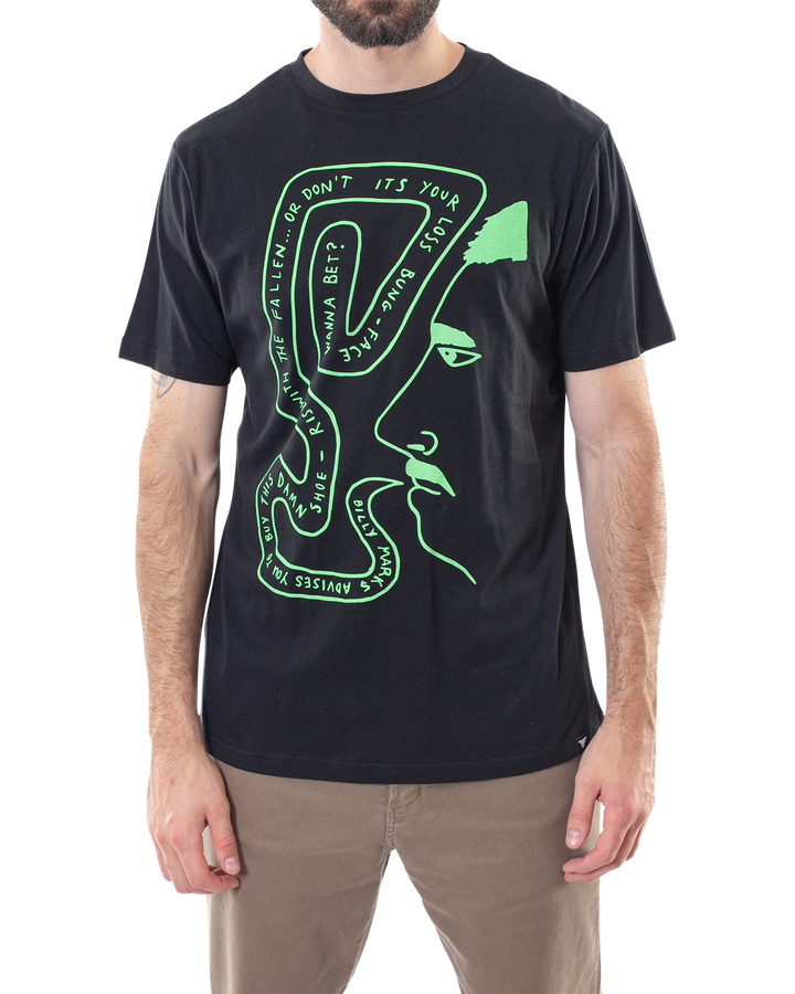 PAWN TEE - BLACK / LIME - BILLY MARKS