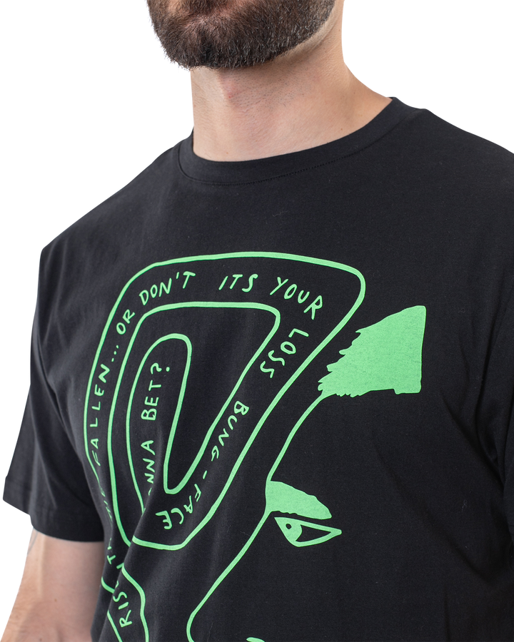 PAWN TEE - BLACK / LIME - BILLY MARKS