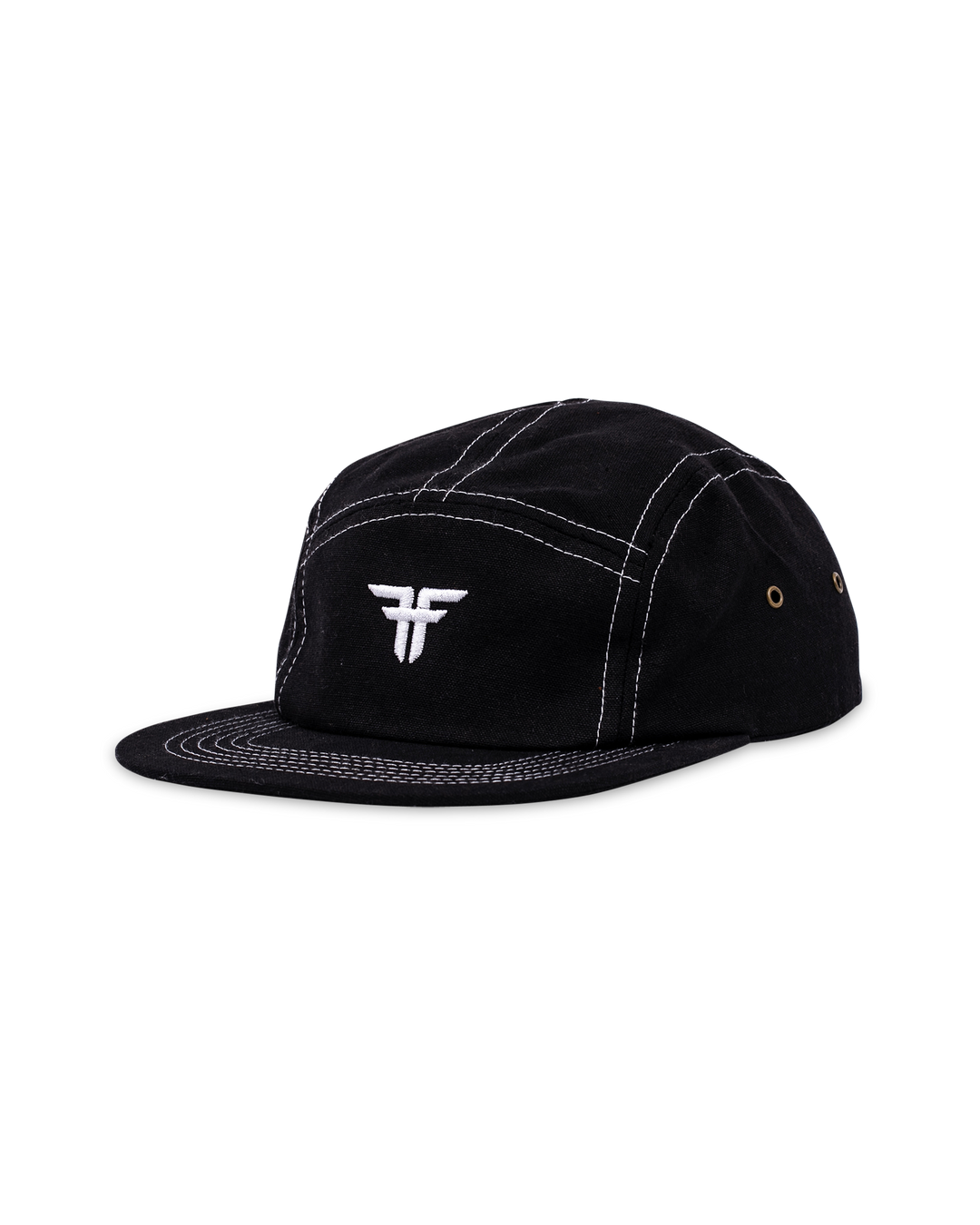 TRADEMARK 5-PANEL HAT - BLACK/WHITE